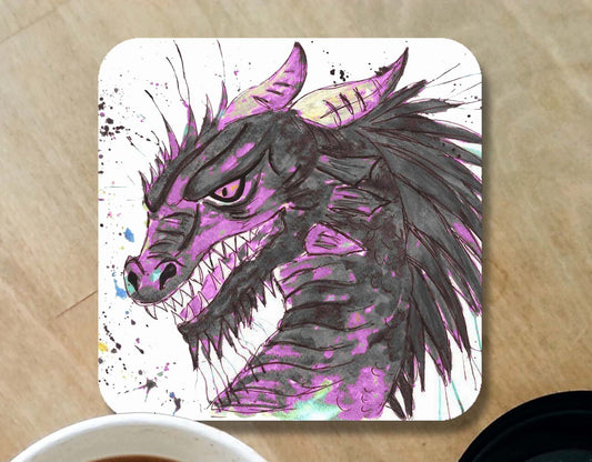 Purple and black dragon coaster