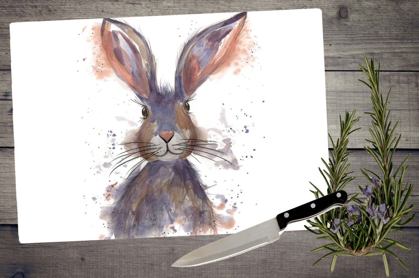 Nutmeg rabbit chopping board / Worktop saver