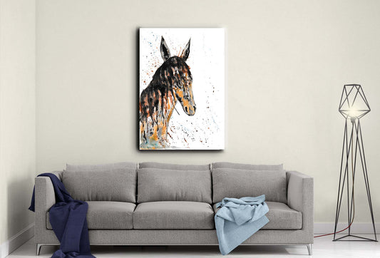 Sandy horse canvas- Ready to hang