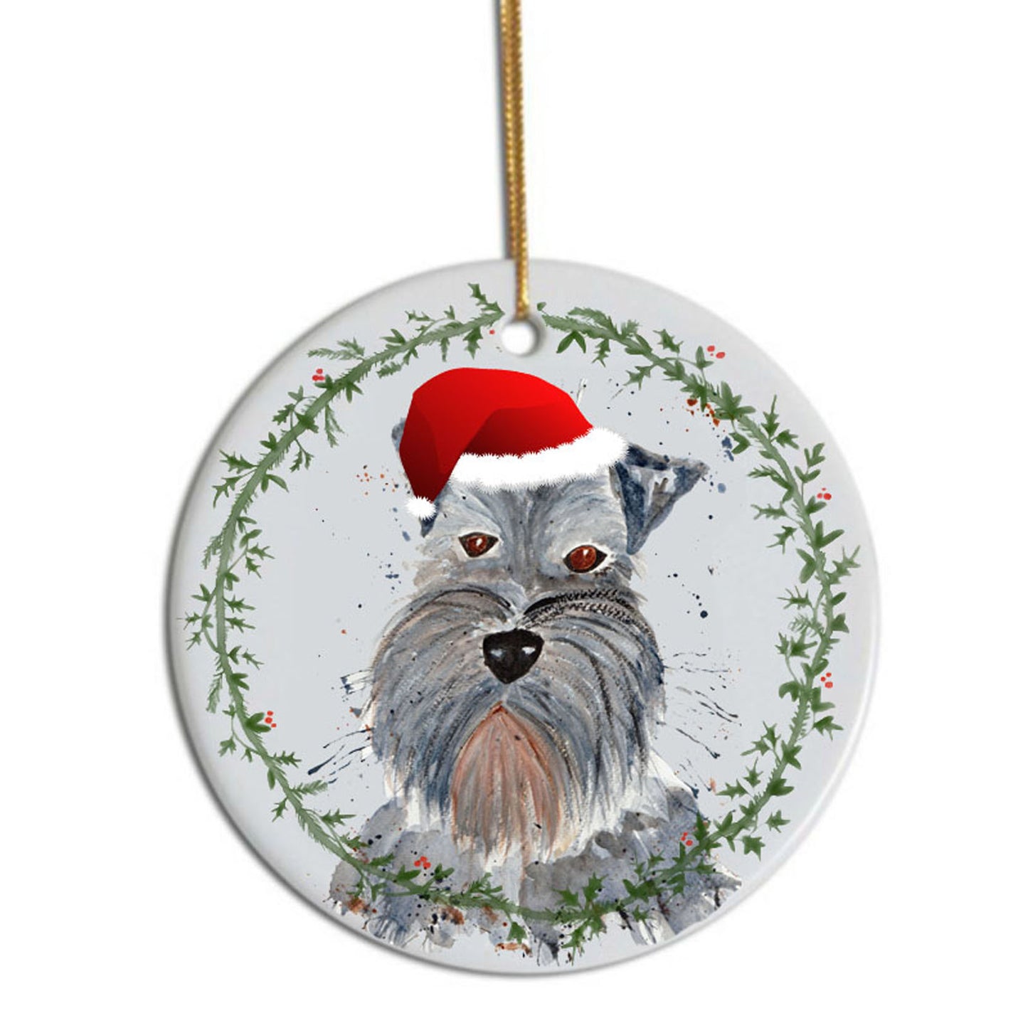 Schnauzer Christmas tree decoration