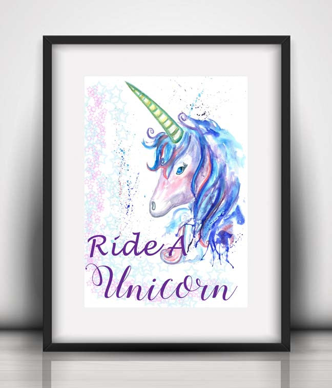 Unicorn quote fine art print