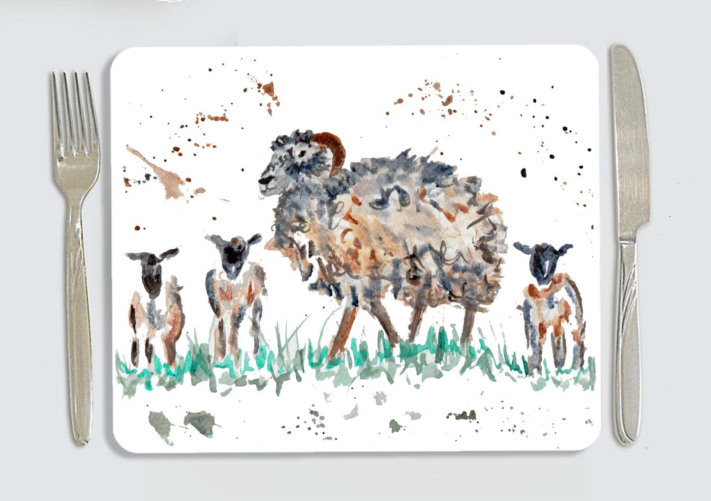 Sheep family placemat
