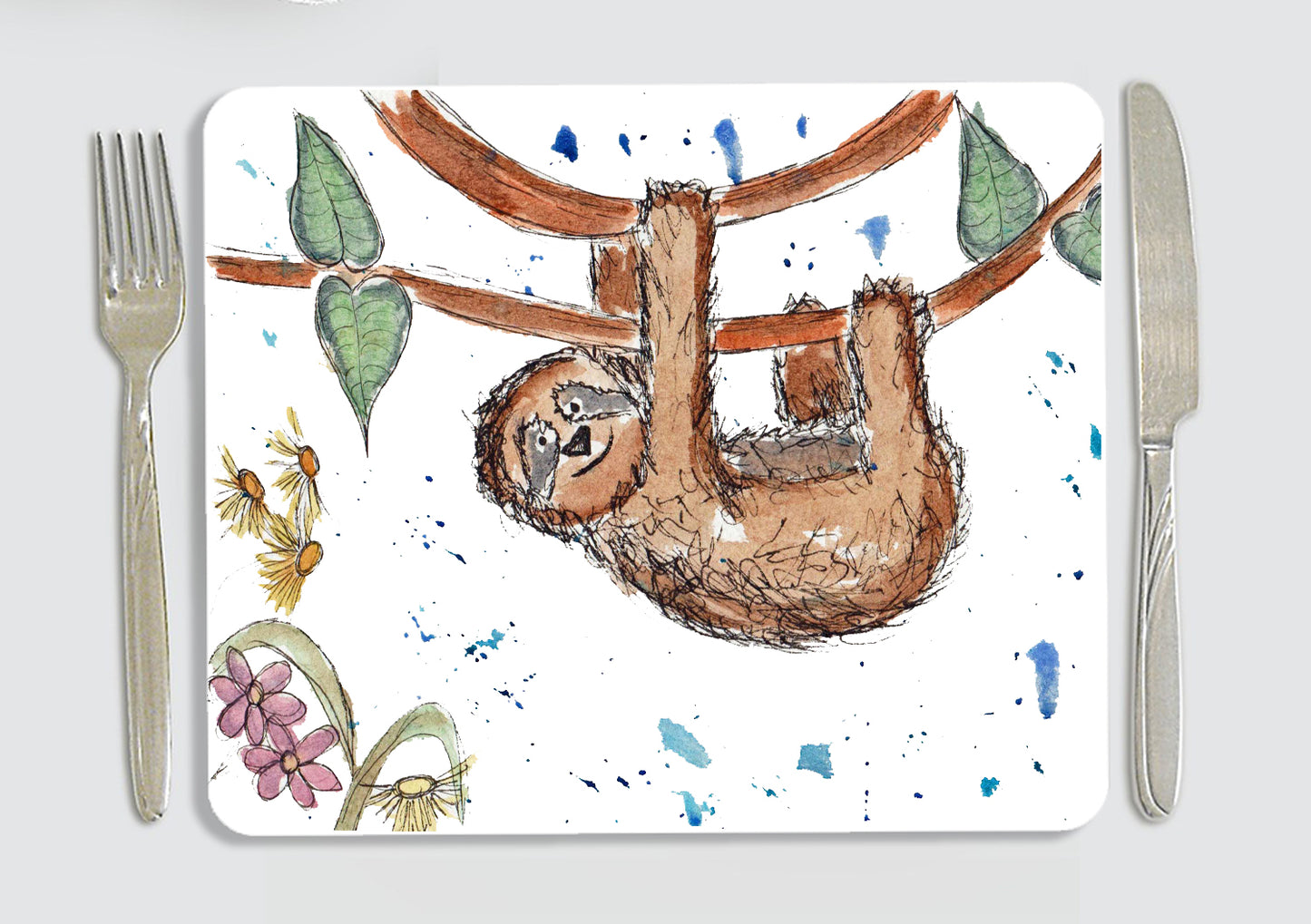 Sloth placemat