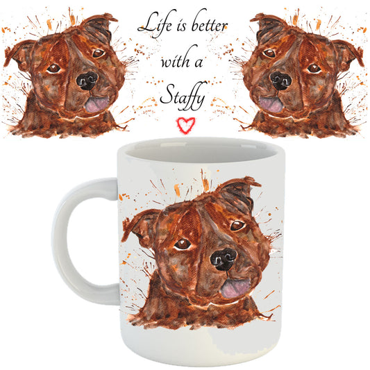 Staffy 'Staffordshire bull terrier' mug
