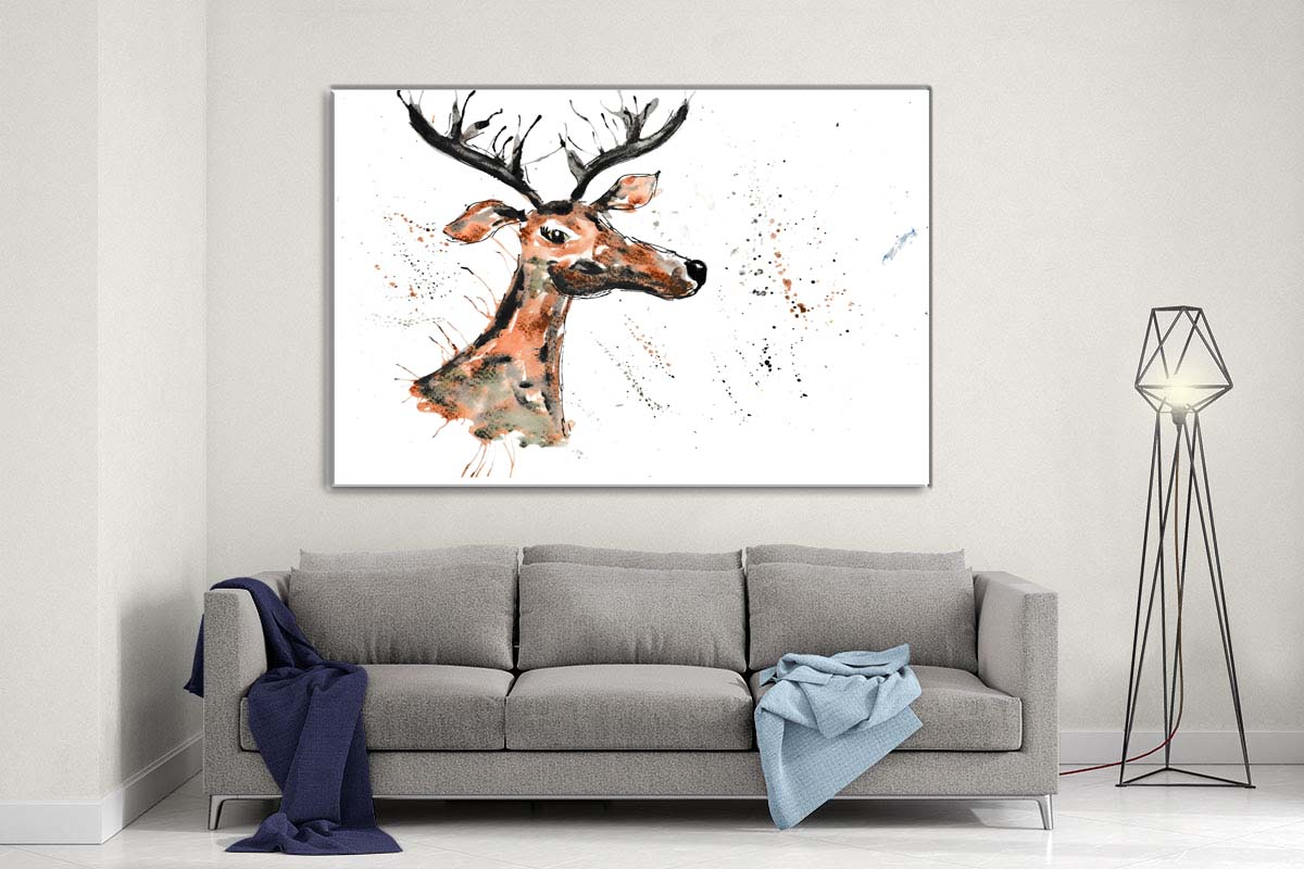 Stags canvas- Ready to hang