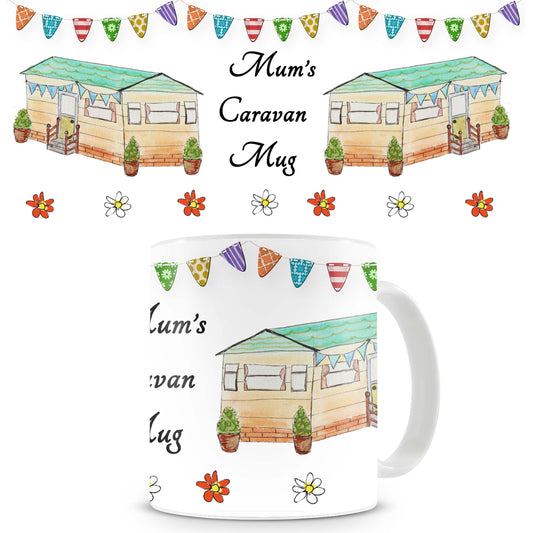 Static caravan mug (Personalised with any wording)