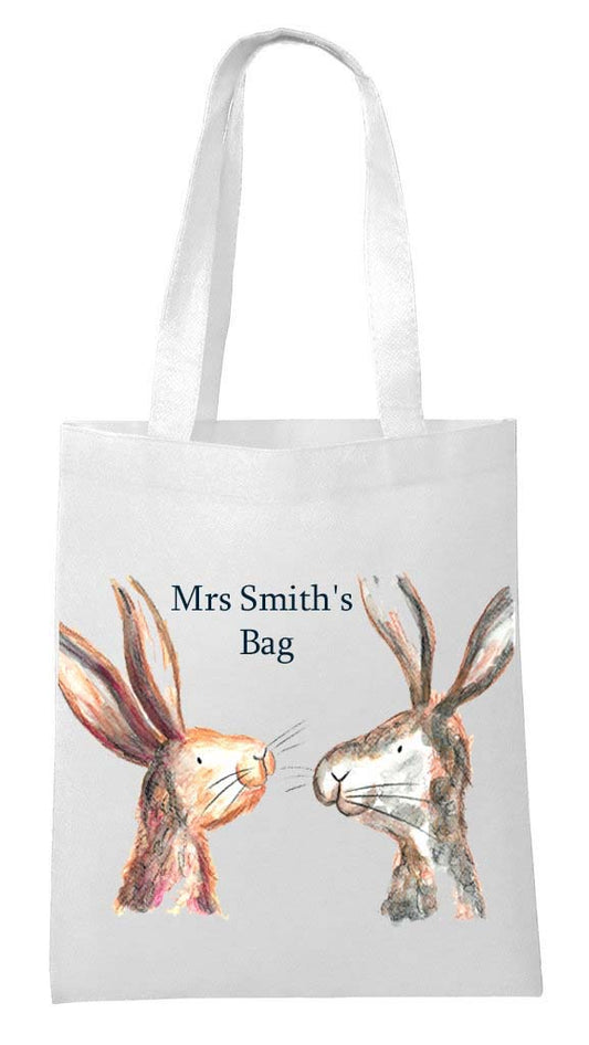 Teacher rabbits Tote shopping bag