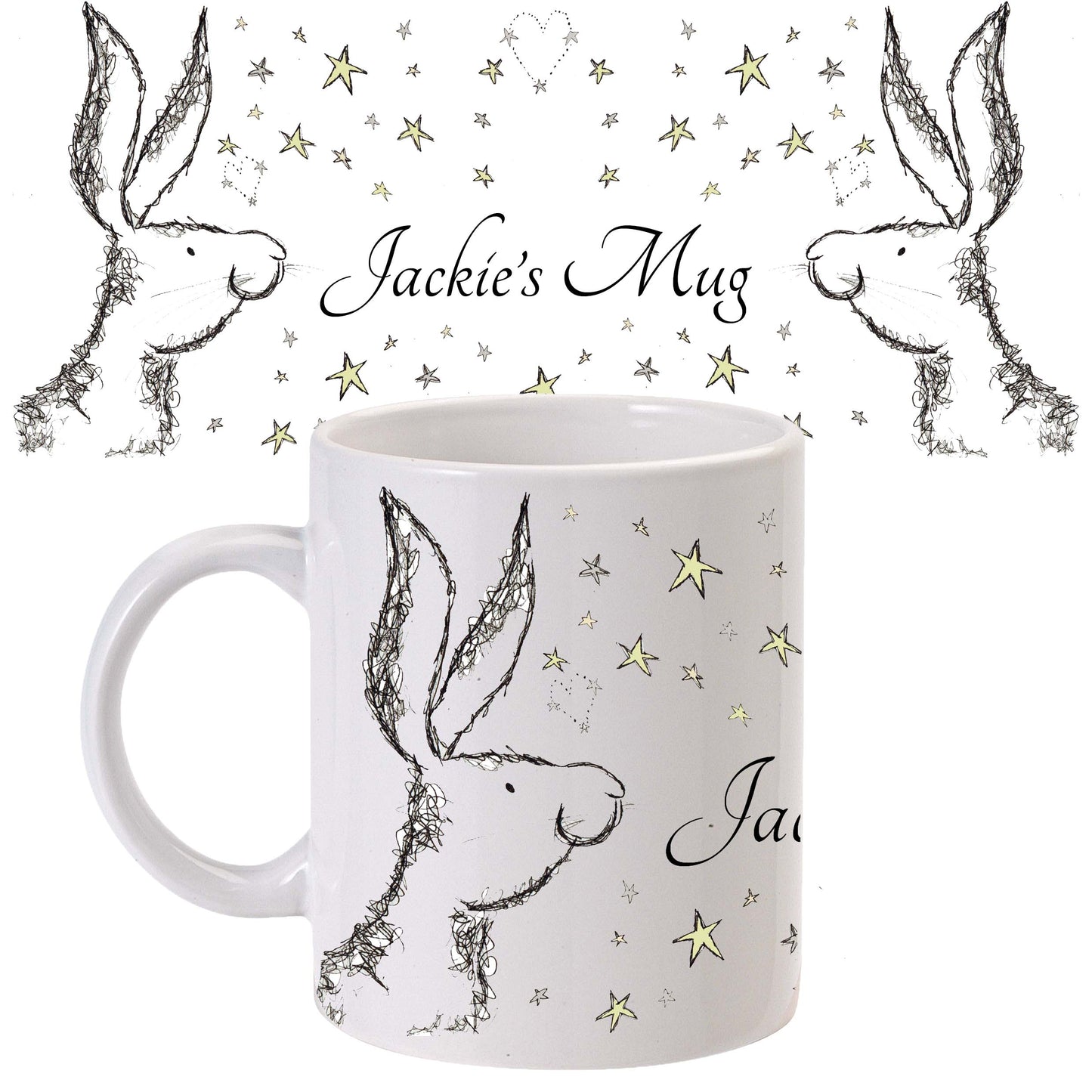 Rabbit 'twinkle' mug