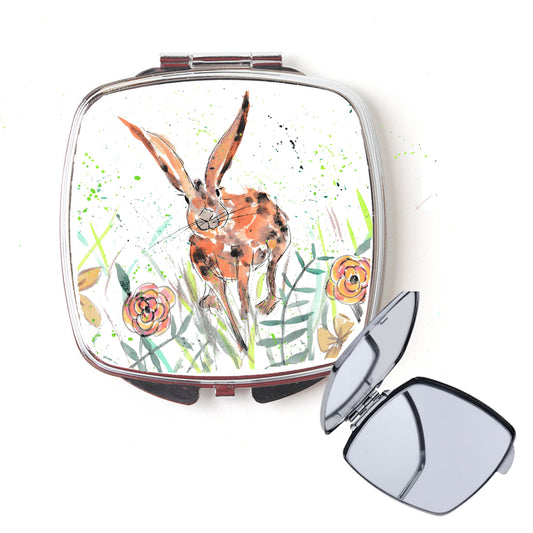 'Victor' Rabbit compact mirror