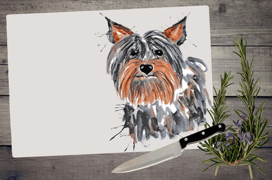Yorkshire terrier chopping board / Worktop saver